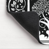 Art Nouveau Tree Beardsley Muster Mousepad (Ecke)