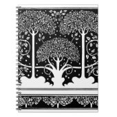 Art Nouveau Tree Beardsley Muster Notizblock (Vorderseite)