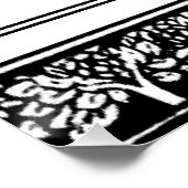 Art Nouveau Tree Beardsley Muster Poster (Ecke)