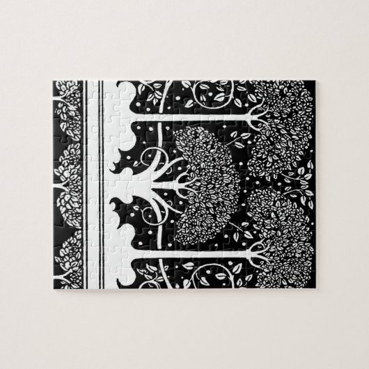 Art Nouveau Tree Beardsley Muster Puzzle (Horizontal)