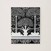Art Nouveau Tree Beardsley Muster Puzzle (Vertikal)