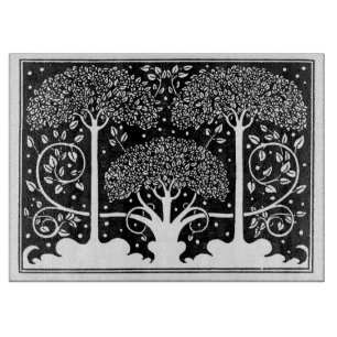 Art Nouveau Tree Beardsley Muster Schneidebrett