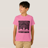 Art Nouveau Tree Beardsley Muster T-Shirt (Vorne ganz)