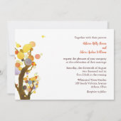 Art Nouveau Trees Country Wedding Einladung (Rückseite)