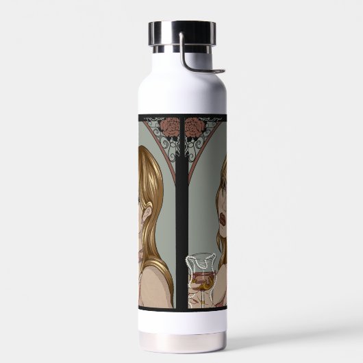 Art Nouveau Trinkflasche (Links)