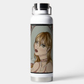 Art Nouveau Trinkflasche (Rückseite)