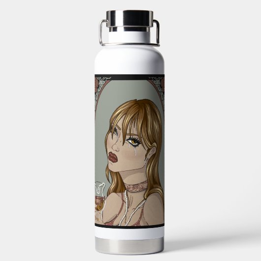 Art Nouveau Trinkflasche (Rückseite)