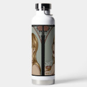 Art Nouveau Trinkflasche (links)