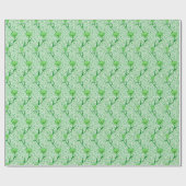 Art Nouveau Tulip Damask, Emerald Green Geschenkpapier (Flach)