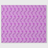 Art Nouveau Tulip Damask, Violet und Orchid Geschenkpapier (Flach)