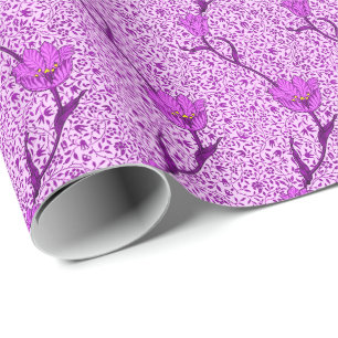 Art Nouveau Tulip Damask, Violet und Orchid Geschenkpapier
