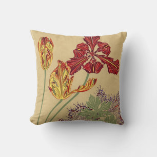Art Nouveau Tulips Kissen