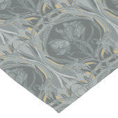 Art Nouveau Tulips Shades Gray Table Runner Kurzer Tischläufer (Ecke)