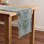 Art Nouveau Tulips Shades Gray Table Runner Kurzer Tischläufer (Beispiel)