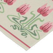 Art Nouveau Tulips Table Runner Kurzer Tischläufer (Ecke)