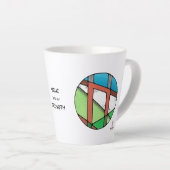 Art Nouveau Uruz Rune Latte Mug – STRENGTH! Milchtasse (Rechte Ecke)