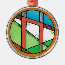 Art Nouveau Uruz Rune of Stärke Ornament Aus Metall