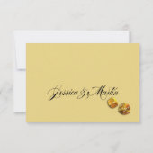 Art Nouveau Vegas UAWG | Goldblau RSVP Karte (Rückseite)