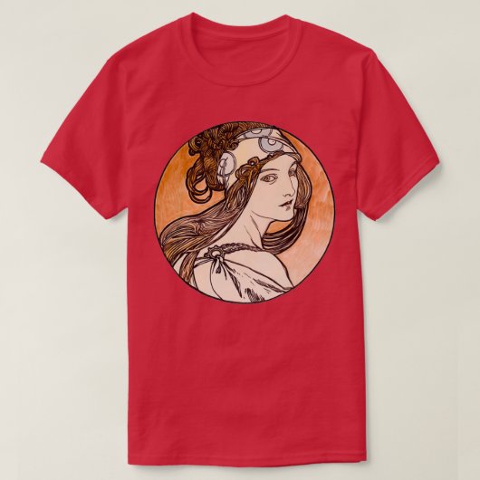 Art Nouveau verklebte Glass Beauty T-Shirt (Design vorne)