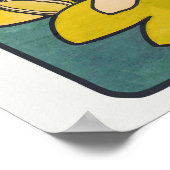 Art Nouveau verkleidetes Glas Alphonse Mucha Poster (Ecke)