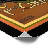 Art Nouveau Vino-Vermouth 12 x 16 Poster (Ecke)