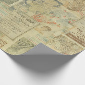 Art Nouveau Vintag Couture Art Deko Dekopaution Geschenkpapier (Ecke)