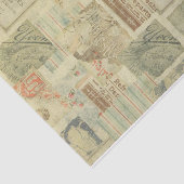 Art Nouveau Vintag Couture Art Deko Dekopaution Seidenpapier (Ausschnitt)