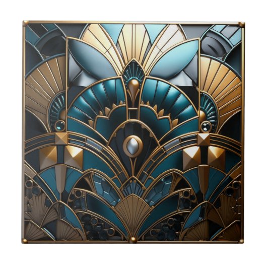 Art Nouveau Vintag Fliese (Vorderseite)