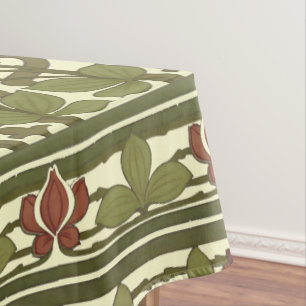 Art Nouveau Vintag Floral Border Frieze Pattern Tischdecke