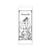 Art Nouveau Vintag Retro Frau Gummistempel (Prägung)