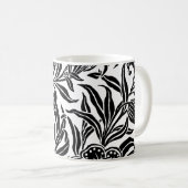Art Nouveau Vintage Botanical Floral Pattern  Kaffeetasse (VorderseiteRechts)
