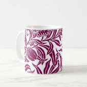 Art Nouveau Vintage Botanical Floral Pattern  Kaffeetasse (Vorderseite Links)