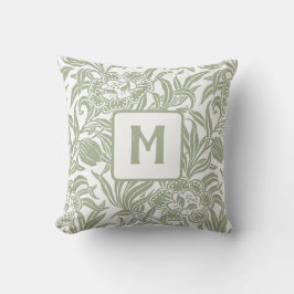 Art Nouveau Vintage Botanical Floral Pattern  Kissen