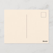 Art Nouveau Vintage Botanical Floral Pattern  Postkarte (Rückseite)