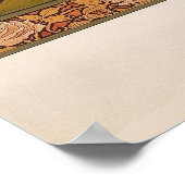 Art Nouveau Vintage Dame mit Doves Sonrel Poster (Ecke)