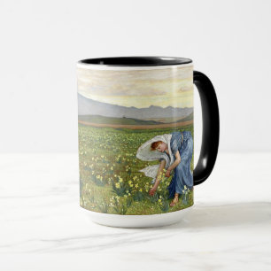 Art Nouveau Vintage La Primavera von Walter Crane Tasse