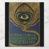 Art Nouveau Vintage Plakatauge Feder Klingner Weinetikett (Einzelnes Label)