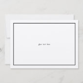 Art Nouveau Vintage Rose Bush Grenze Dankeskarte (Rückseite)