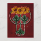 Art Nouveau Vintages Design Postfach Postkarte (Vorderseite)