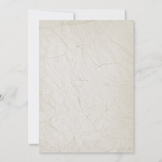 Art Nouveau Watercolor Blumenkuh Hochzeit Einladung (Rückseite)