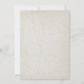 Art Nouveau Watercolor Blumenkuh Hochzeit Save The Date (Rückseite)