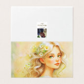 Art Nouveau watercolour portrait (Außenseite Aufgefaltet)