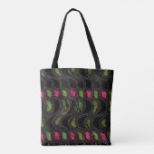 Art Nouveau Wave Pattern Tasche (Rückseite)