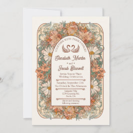 Art Nouveau Wedding Einladung