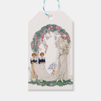 Art Nouveau Wedding Illustration – Vintage Bridal  Geschenkanhänger