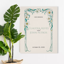 Art Nouveau Wedding Poster