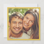 Art Nouveau Wedding Save the Date Card Einladung (Rückseite)