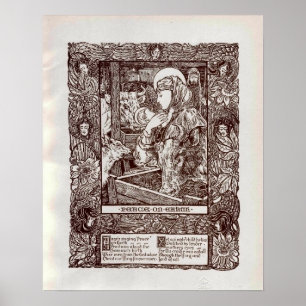 Art Nouveau Weihnachtsgeburt (1898) Poster