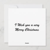 Art Nouveau Weihnachtskarte Feiertagskarte (Rückseite)