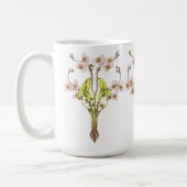 Art Nouveau Whimsical Blooms Kaffeetasse (Links)